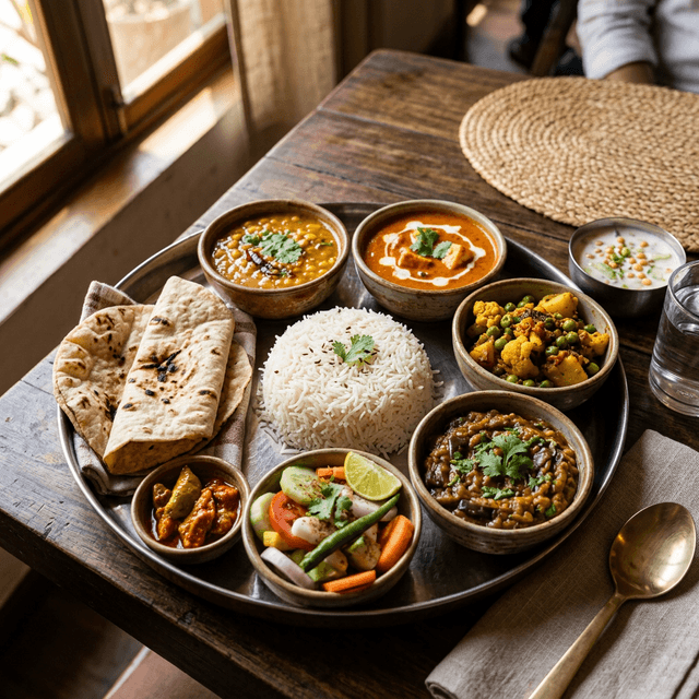 Traditional Indian Thali